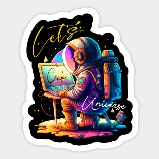 Coding Universe Sticker